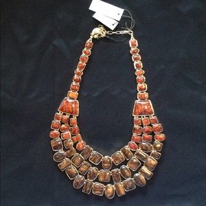 Chico's Autumn Bib Necklace